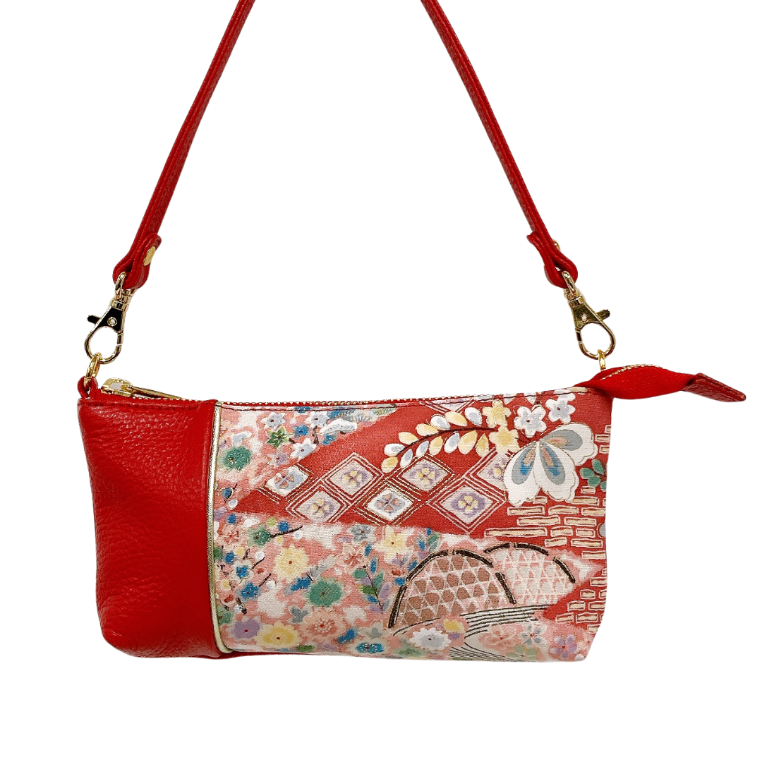 KIMONO PURSE Red T038