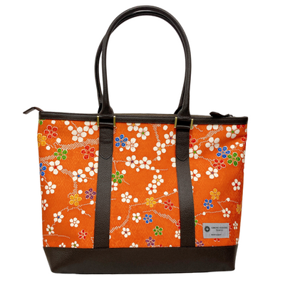 Kimono Leather Tote bag 041 Brown