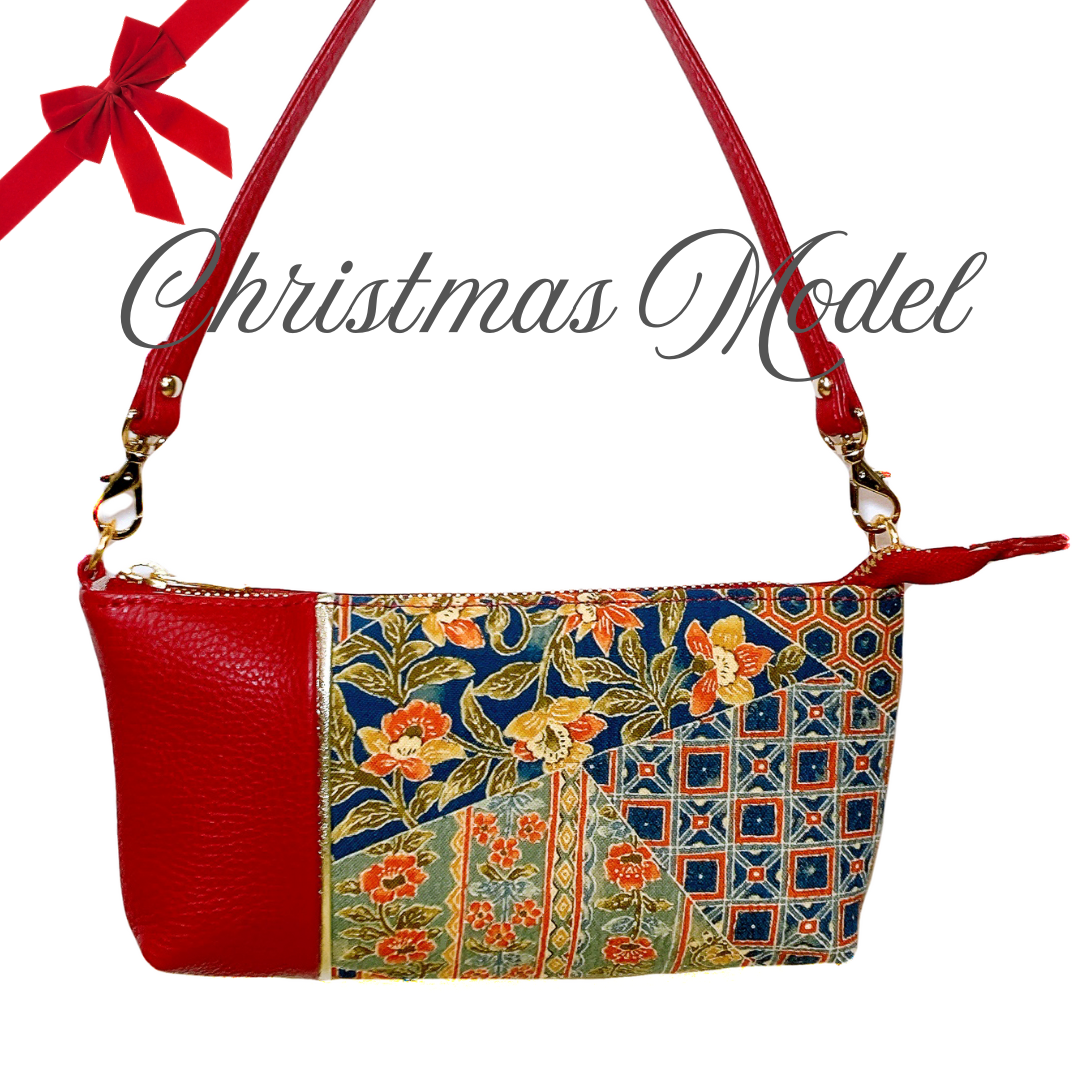 【Christmas Model】KIMONO PURSE Red 006