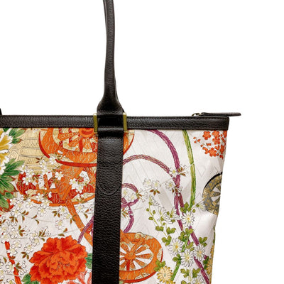 Kimono Leather Tote bag 033 Brown