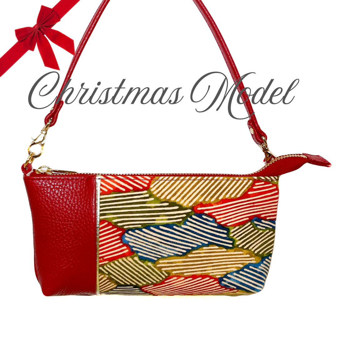 【Christmas Model】KIMONO PURSE Red 009