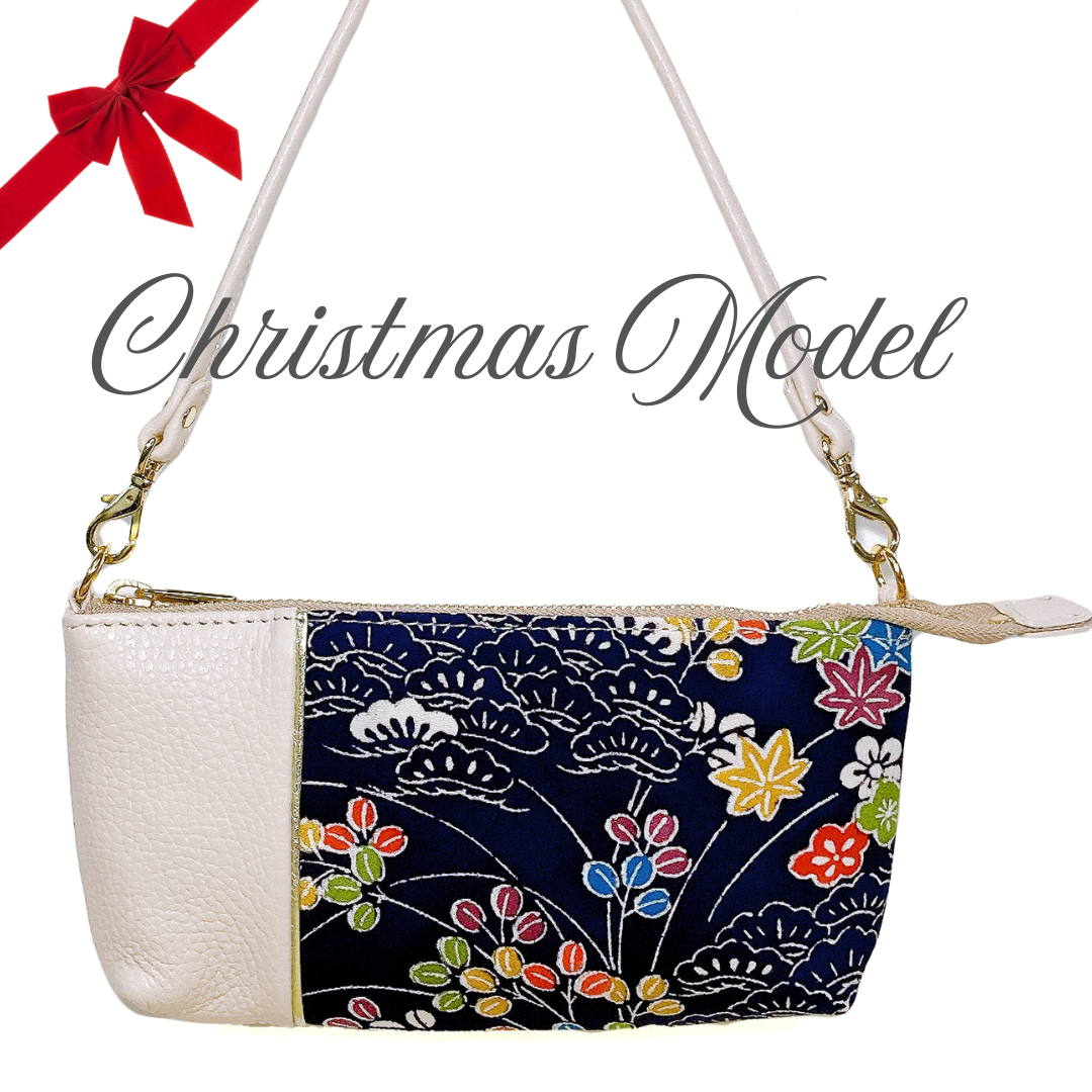 【Christmas Model】KIMONO PURSE White 008