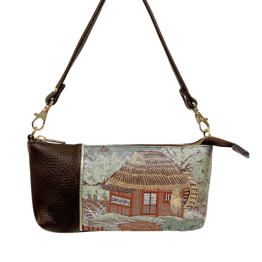 KIMONO PURSE Brown T007