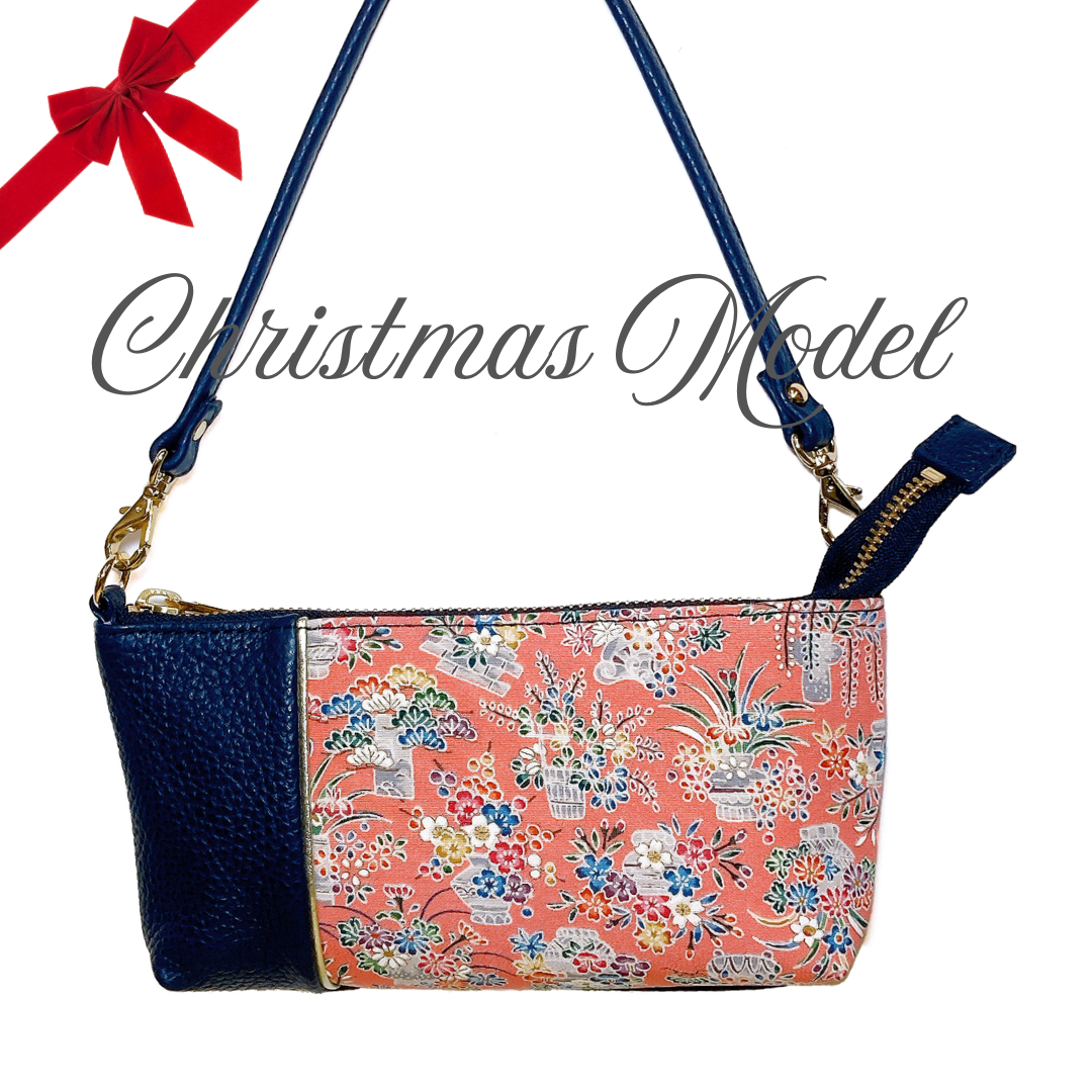 【Christmas Model】KIMONO PURSE Navy 004