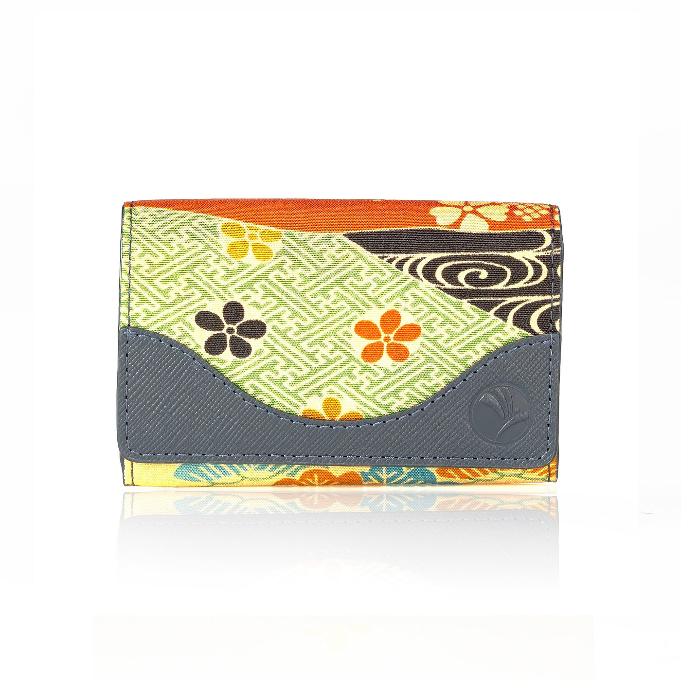 Kimono Card Case Navy 008