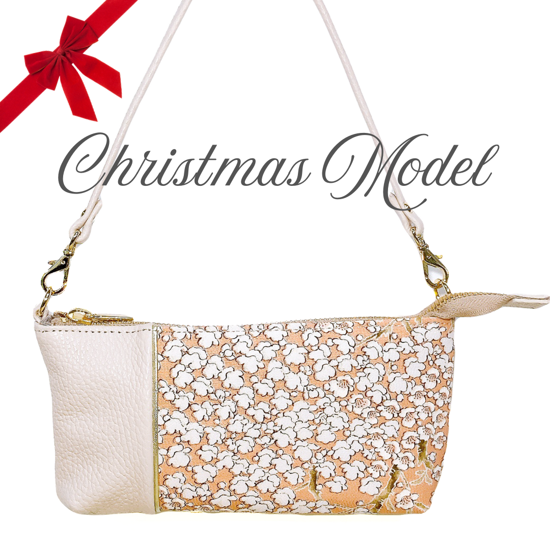 【Christmas Model】KIMONO PURSE White 006