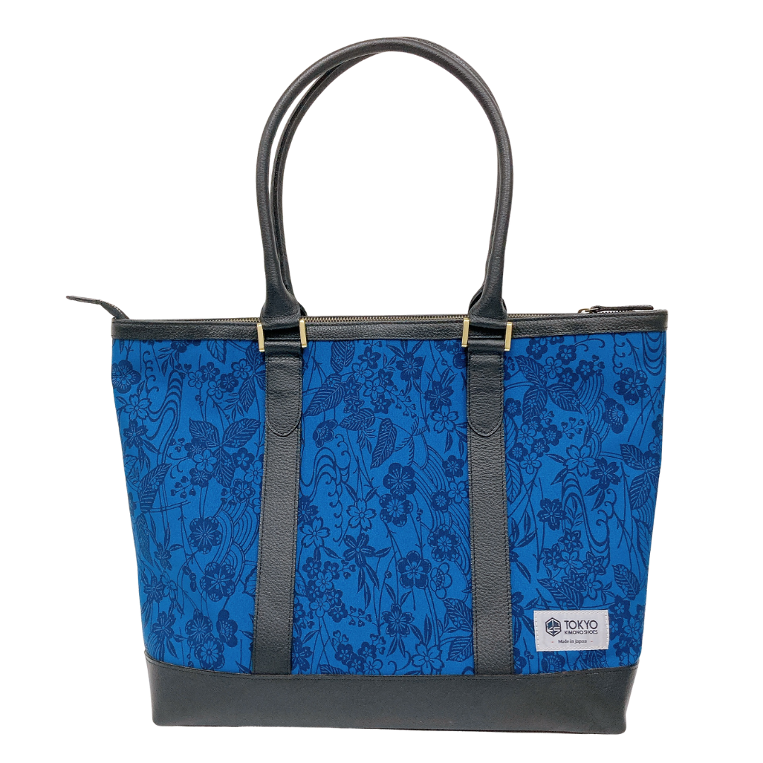 Kimono Leather Tote bag 051 Black