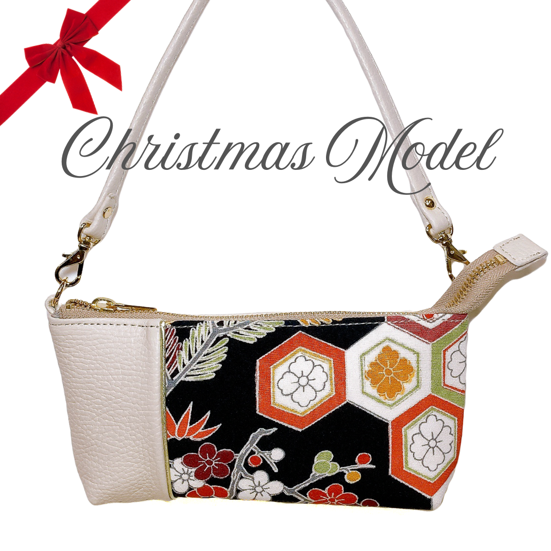 【Christmas Model】KIMONO PURSE White 003