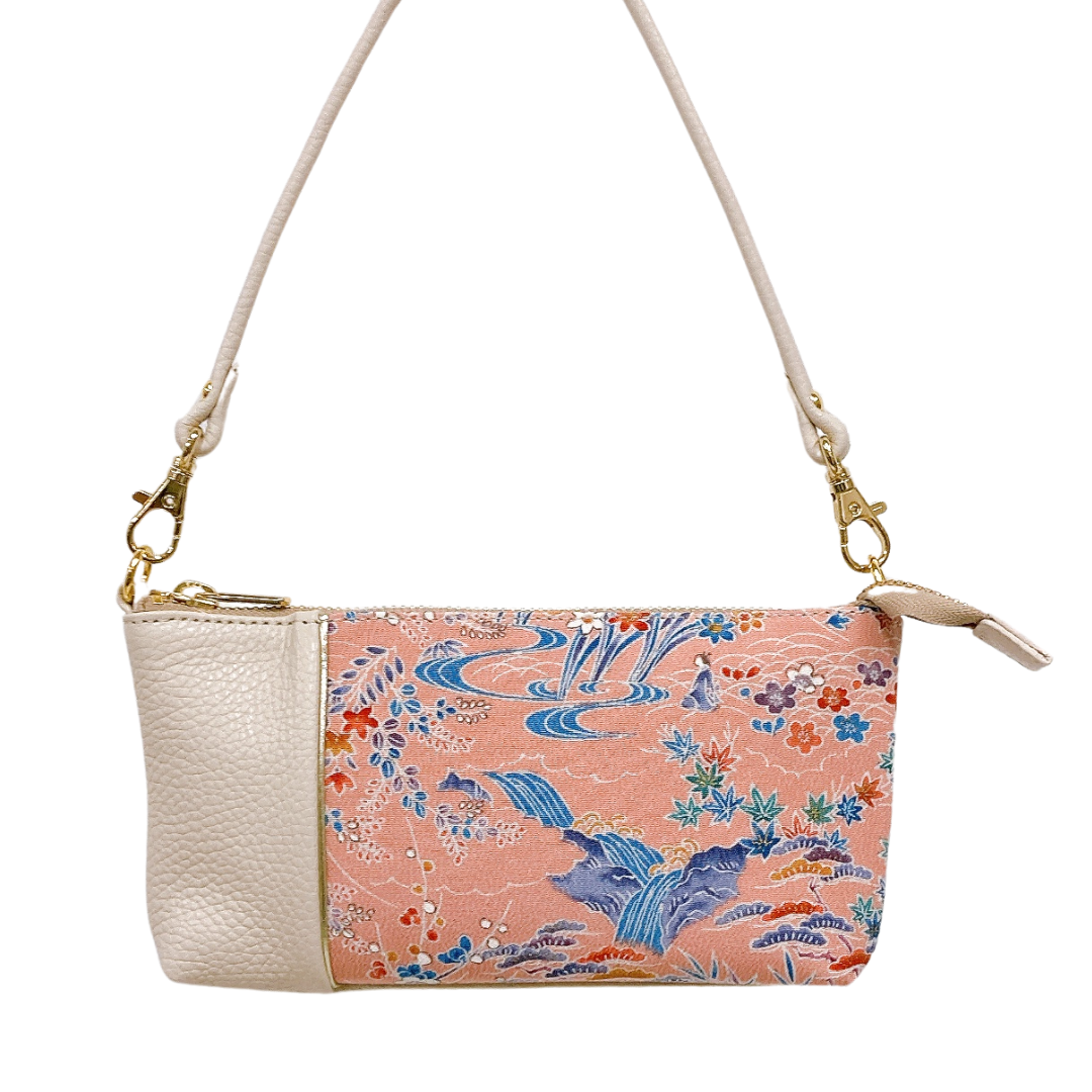 KIMONO PURSE White T039