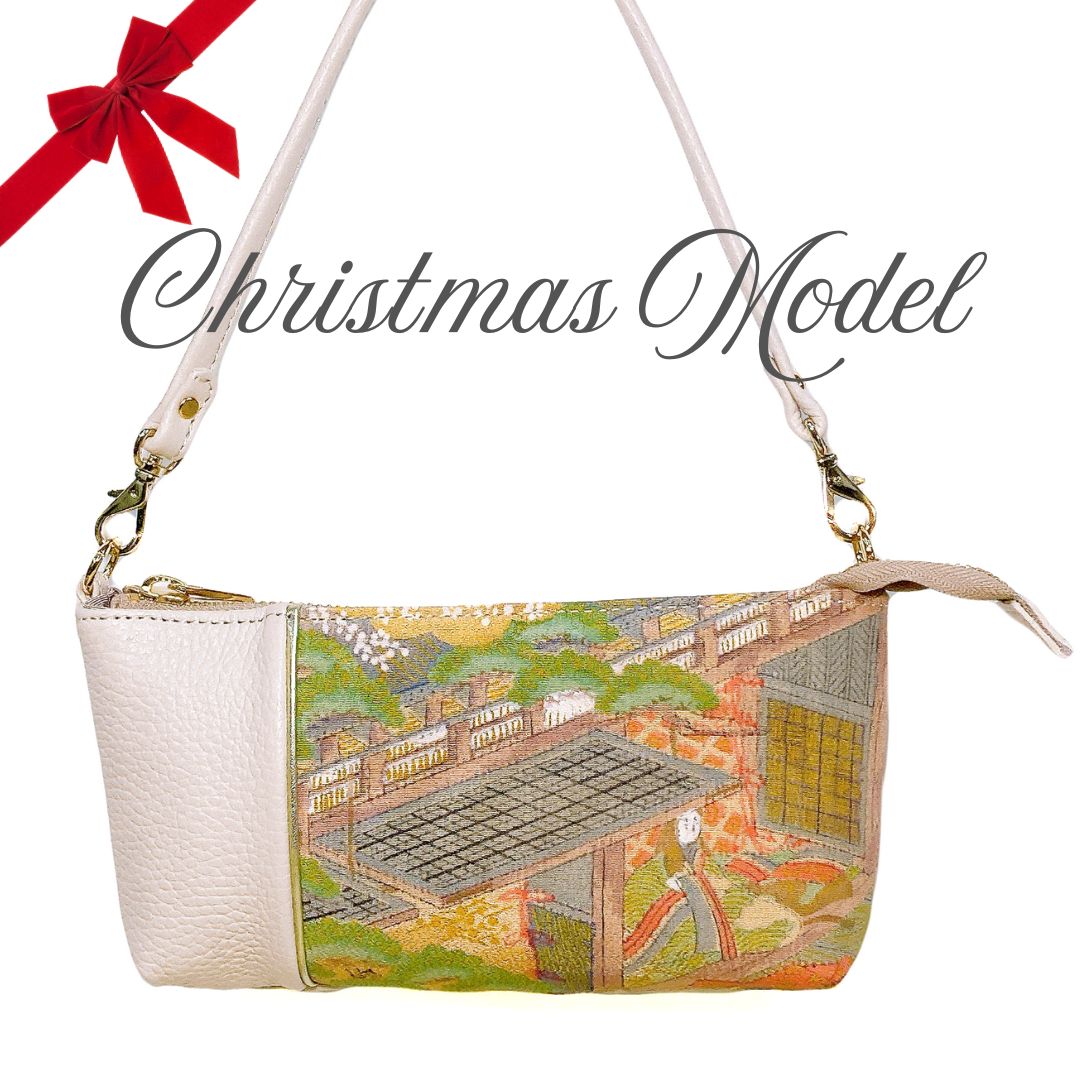 【Christmas Model】KIMONO PURSE White 010