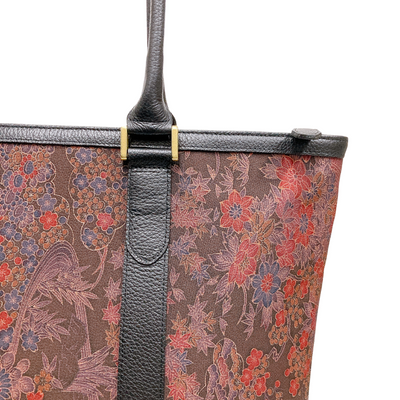 Kimono Leather Tote bag 036 Black