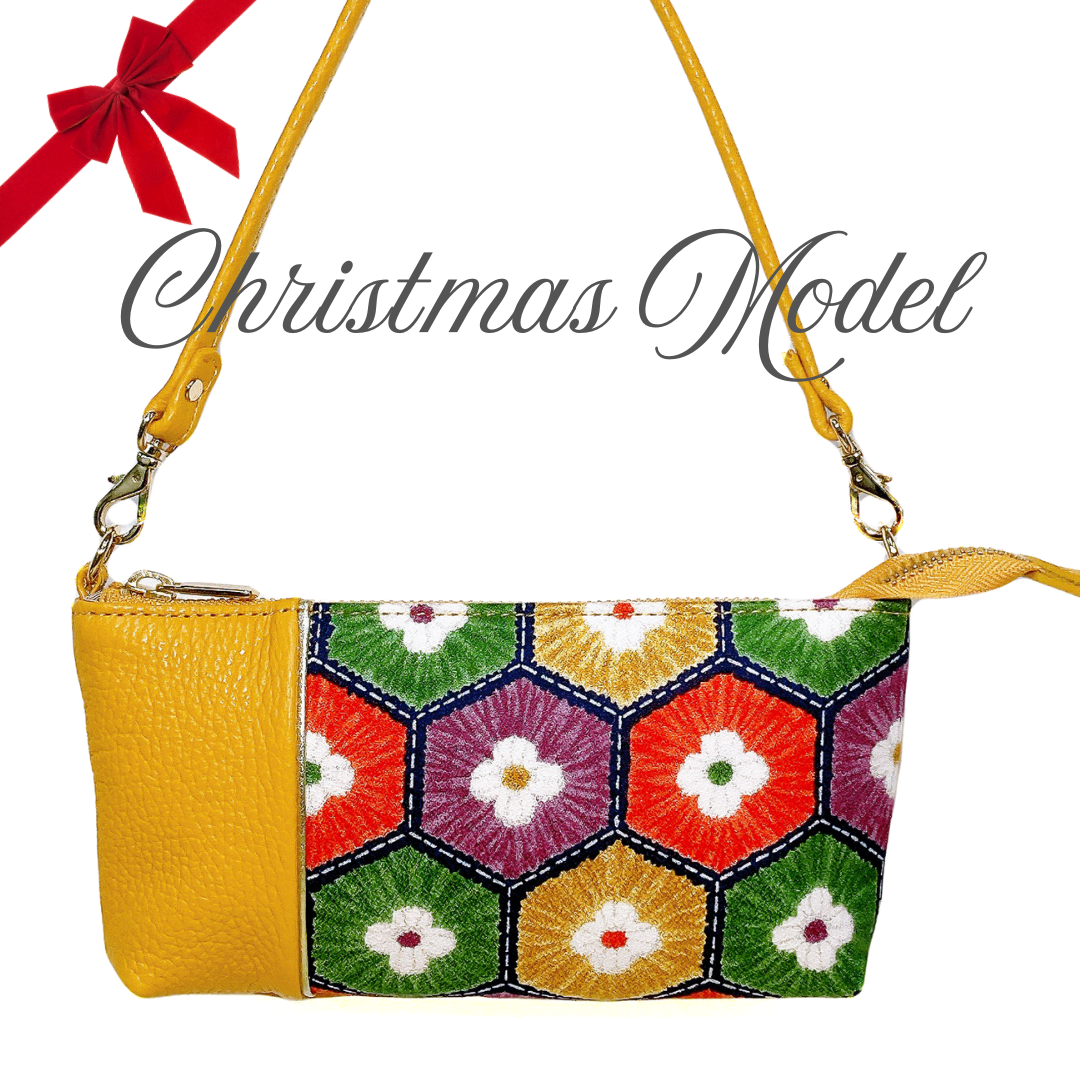 【Christmas Model】KIMONO PURSE Yellow T003