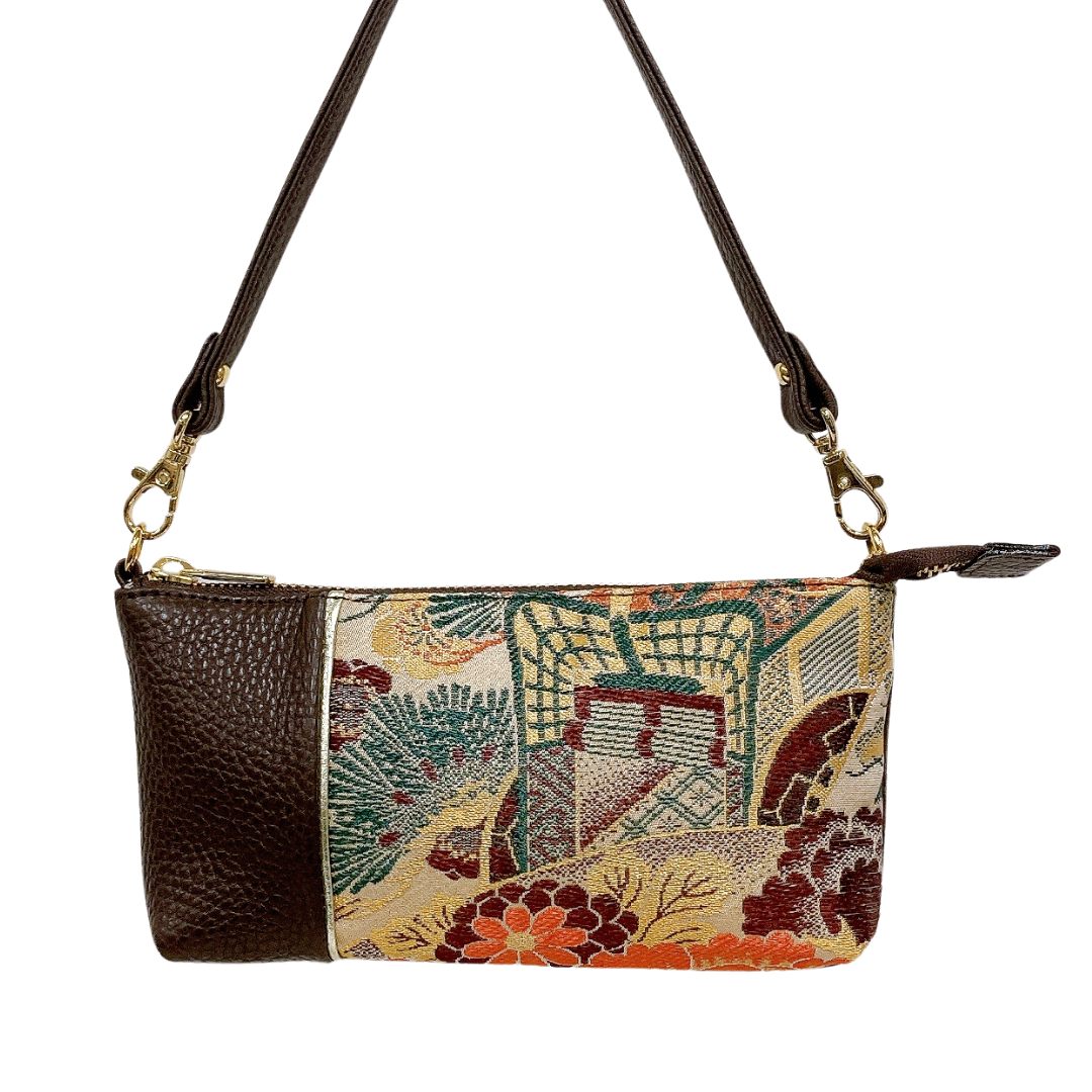 KIMONO PURSE Brown T001