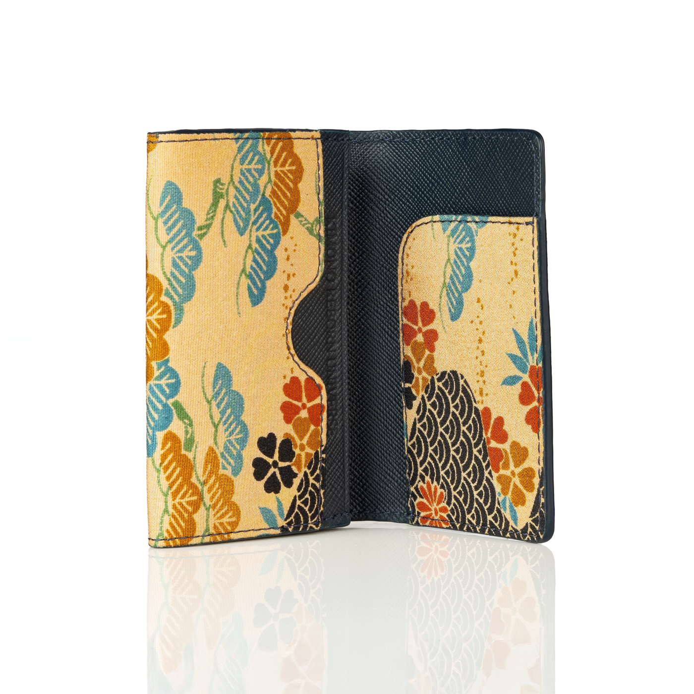 Kimono Card Case Navy 008