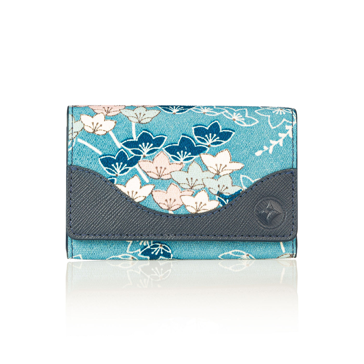 Kimono Card Case Navy 007