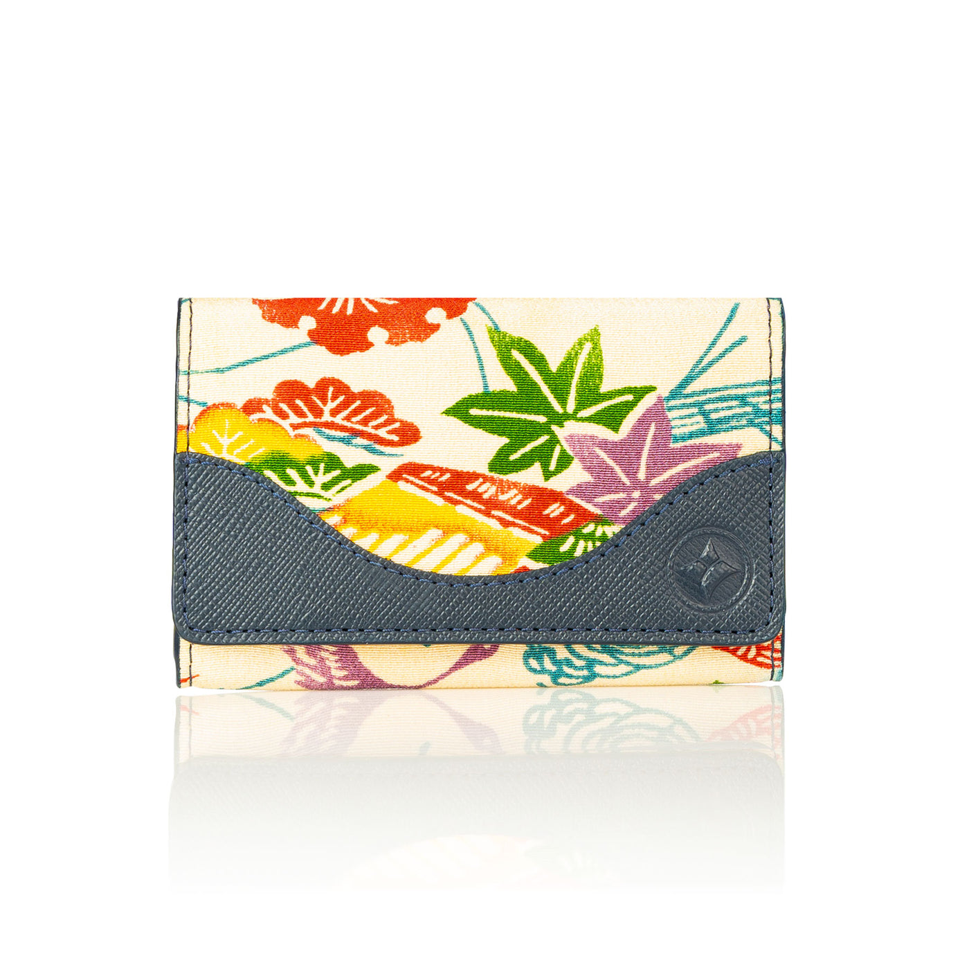 Kimono Card Case Navy 005