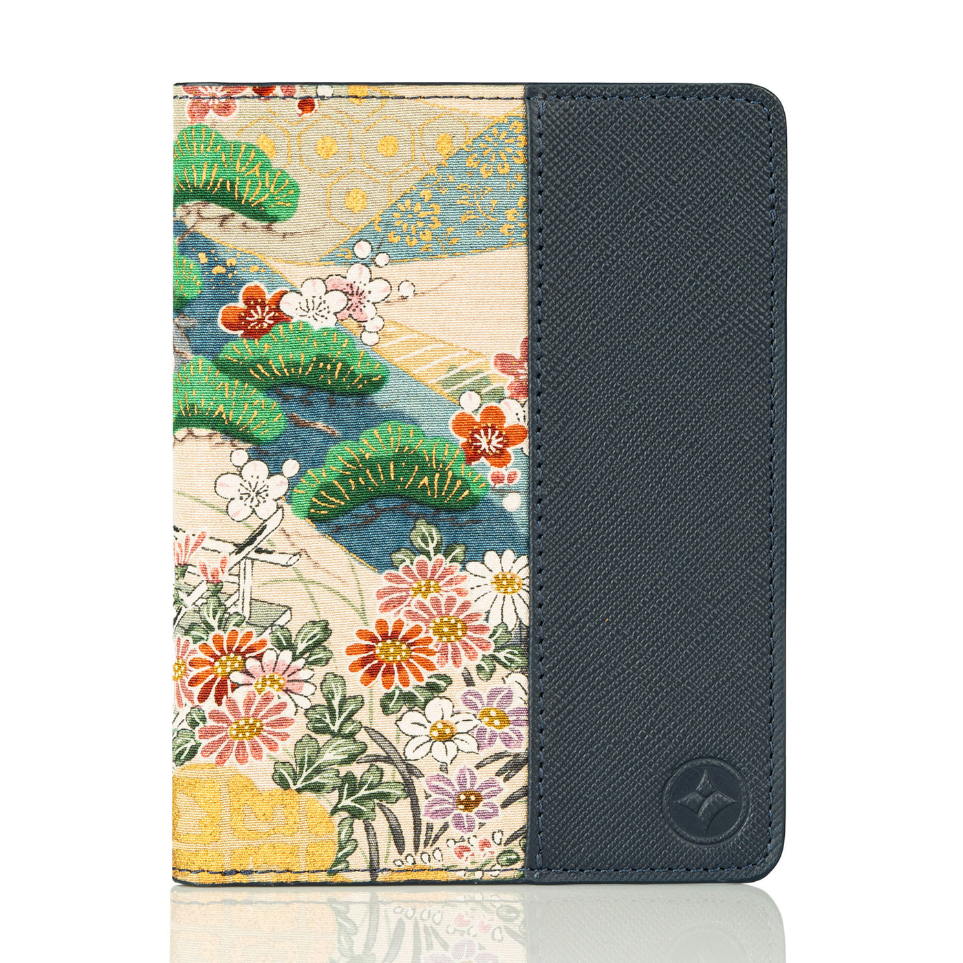 Kimono Passport Holder Navy 006