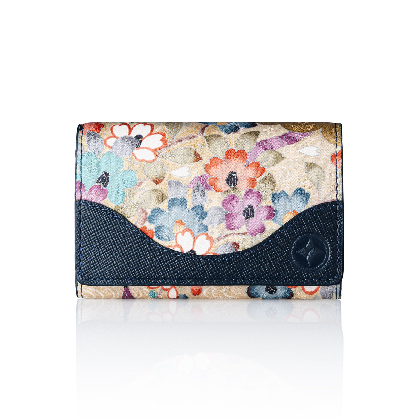 Kimono Card Case Navy 001