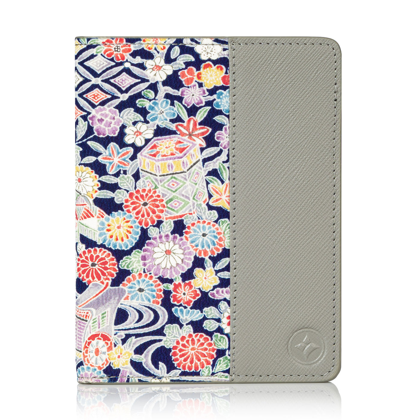 Kimono Passport Holder Gray 008