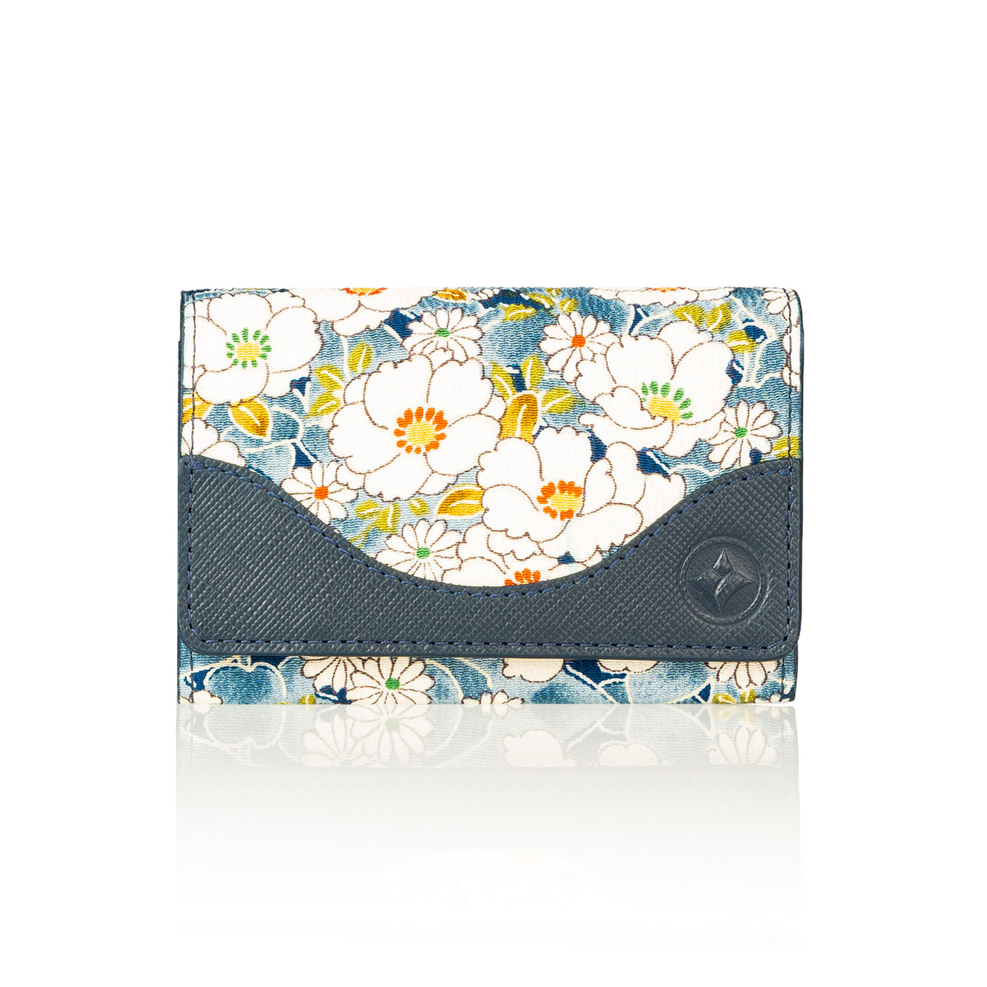 Kimono Card Case Navy 004