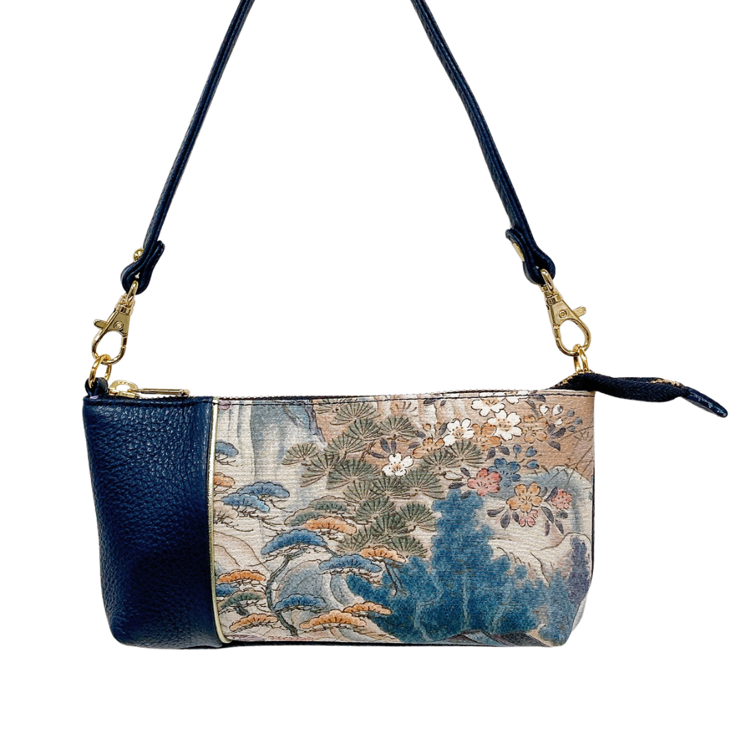 KIMONO PURSE Navy T044