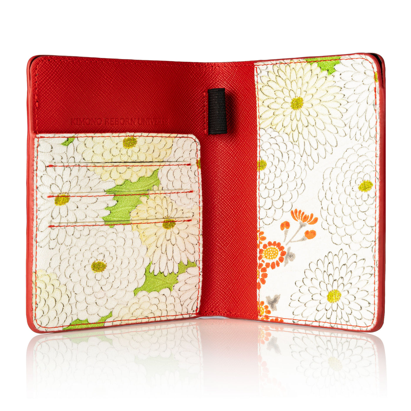 Kimono Passport Holder Red 007