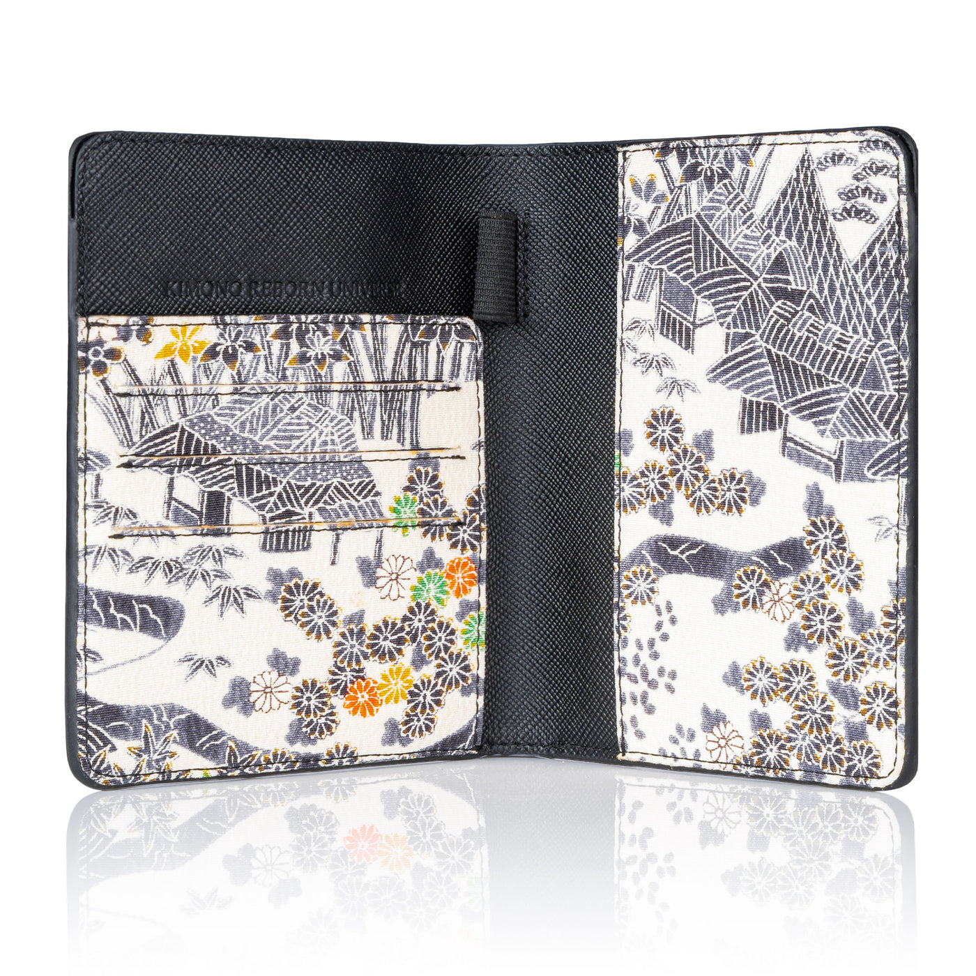 Kimono Passport Holder Black 003
