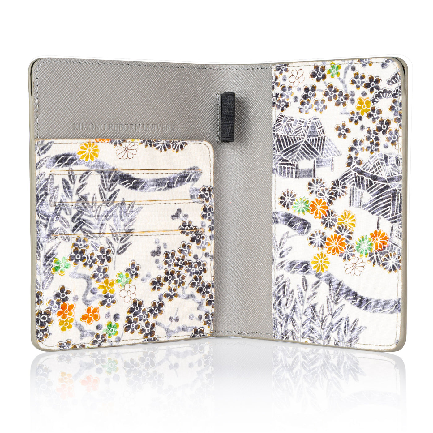 Kimono Passport Holder Gray 006