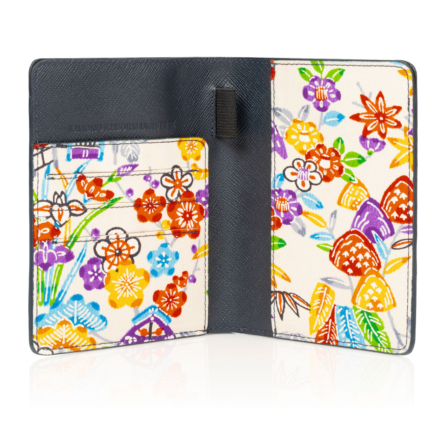 Kimono Passport Holder Navy 001