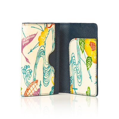 Kimono Card Case Navy 005