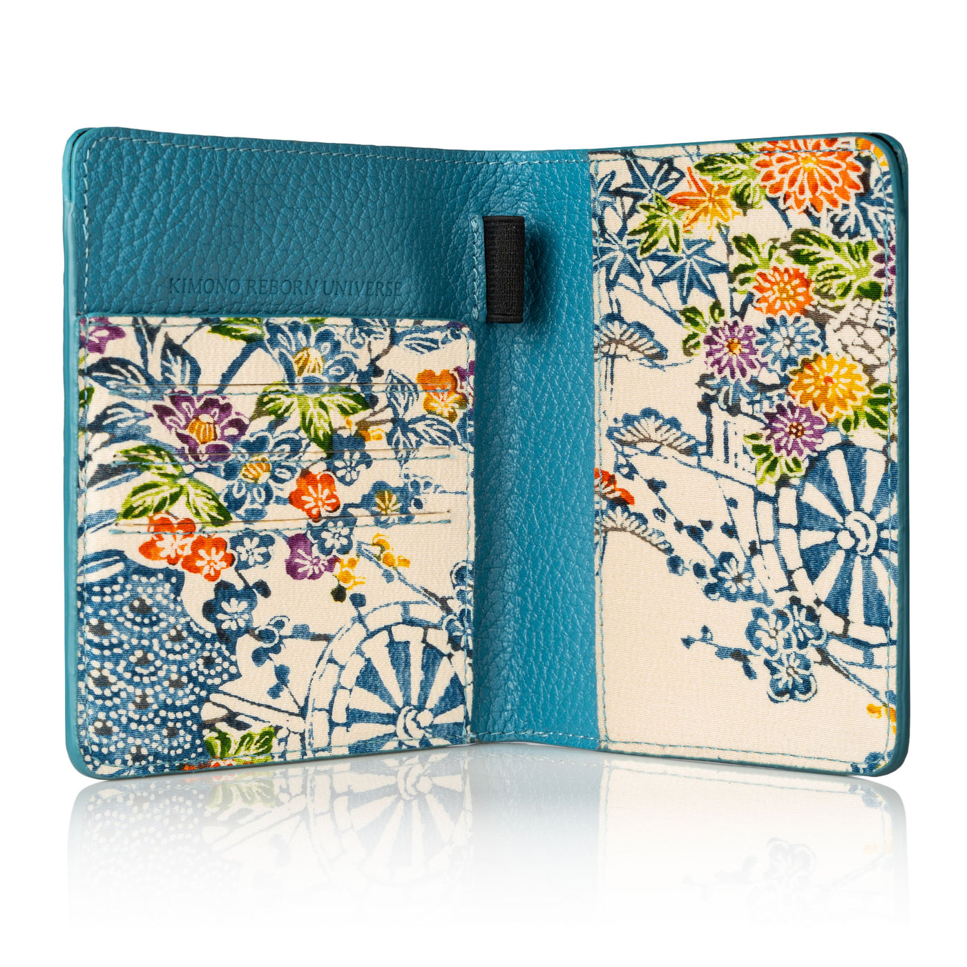Kimono Passport Holder Blue 001