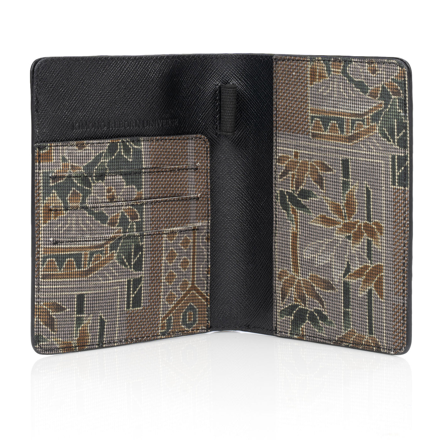 Kimono Passport Holder Black 010
