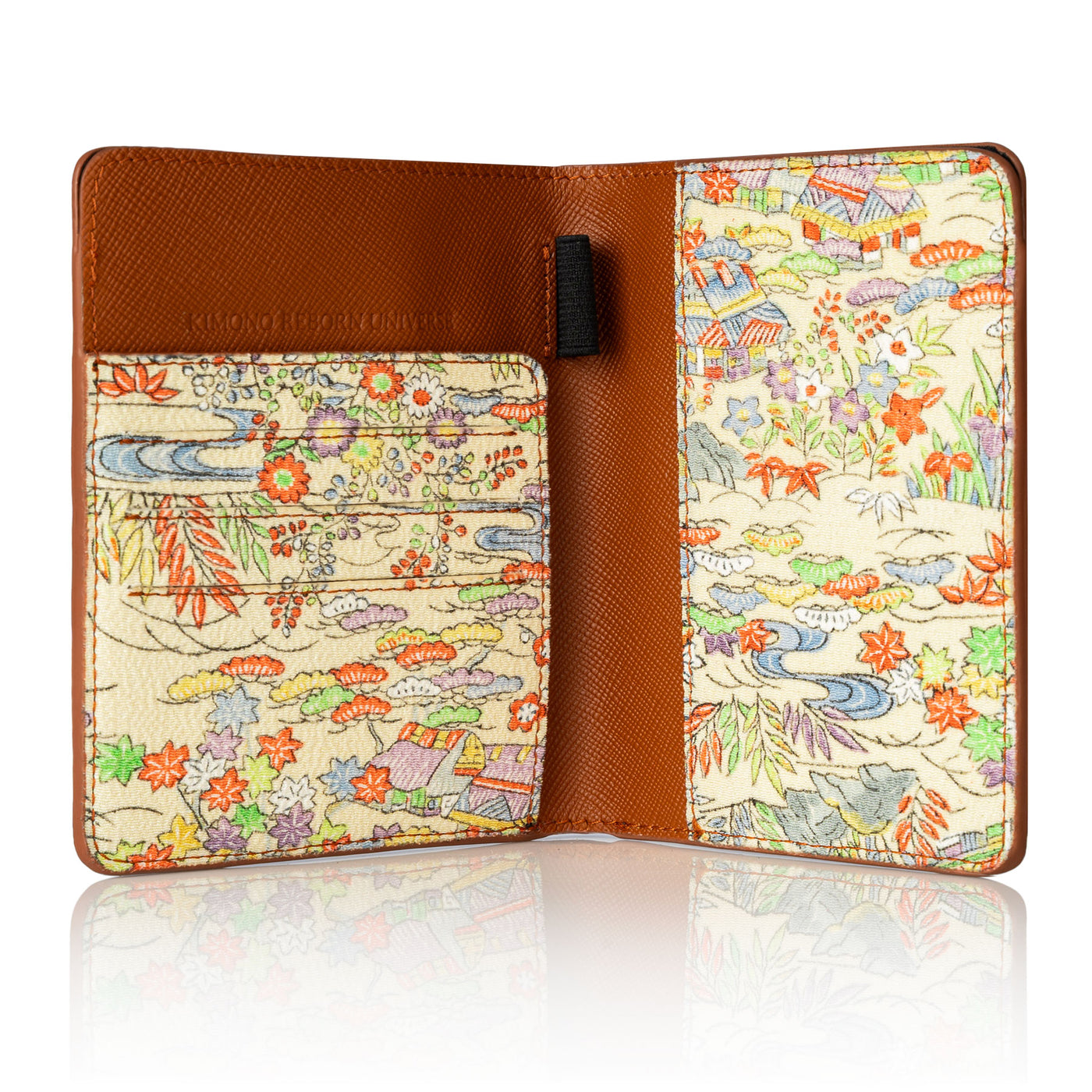 Kimono Passport Holder Brown 005