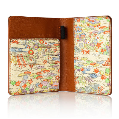 Kimono Passport Holder Brown 005