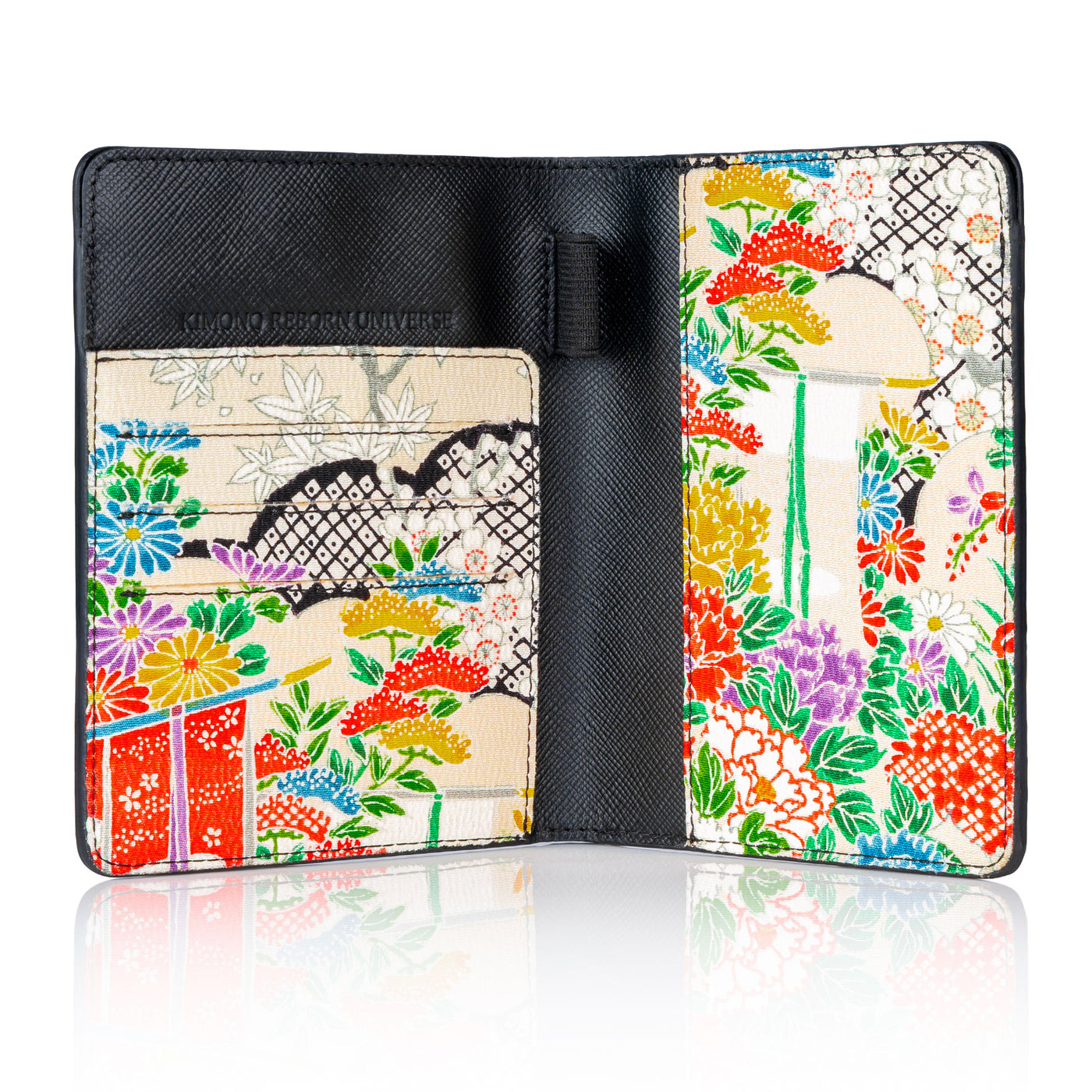 Kimono Passport Holder Black 004