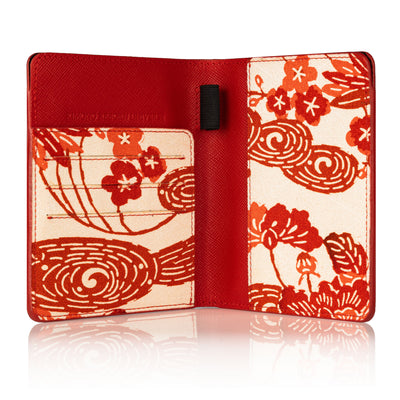 Kimono Passport Holder Red 005