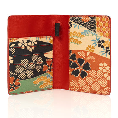 Kimono Passport Holder Red 003