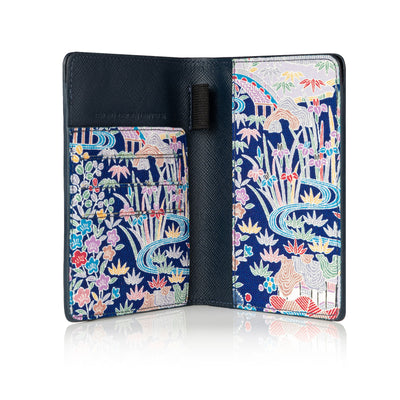 Kimono Passport Holder Navy 009