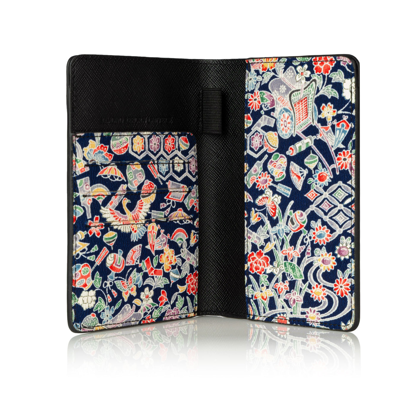 Kimono Passport Holder Black 008