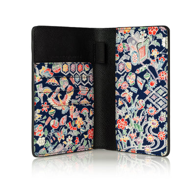 Kimono Passport Holder Black 008