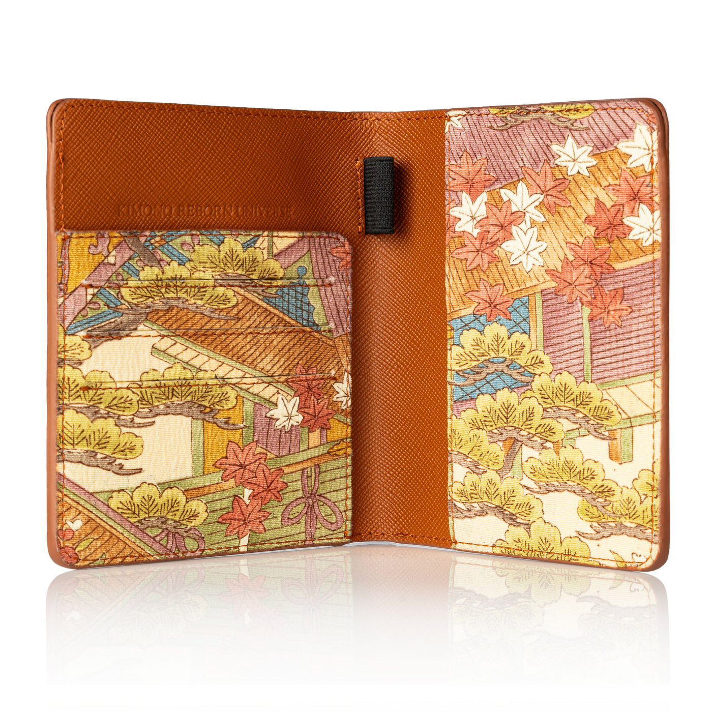 Kimono Passport Holder Brown 004