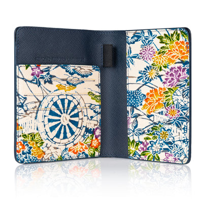 Kimono Passport Holder Navy 005