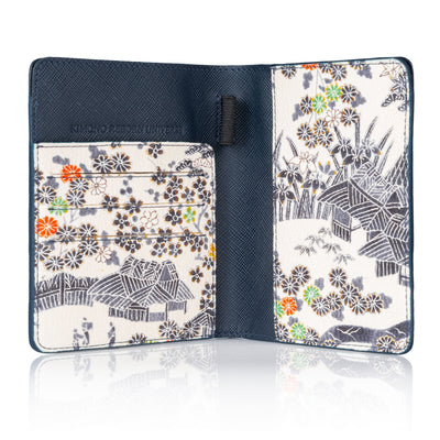 Kimono Passport Holder Navy 004