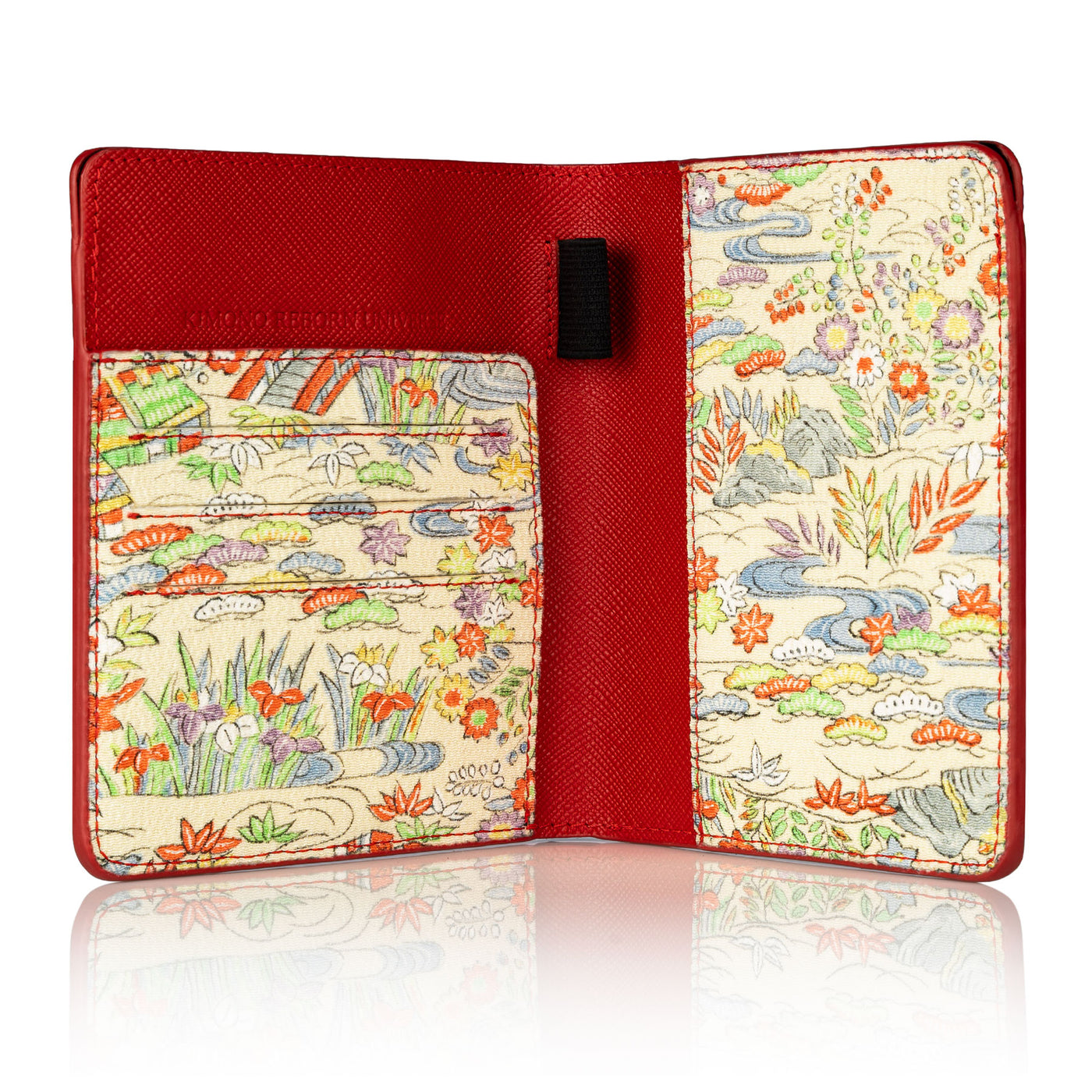 Kimono Passport Holder Red 006