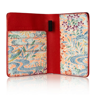 Kimono Passport Holder Red 004