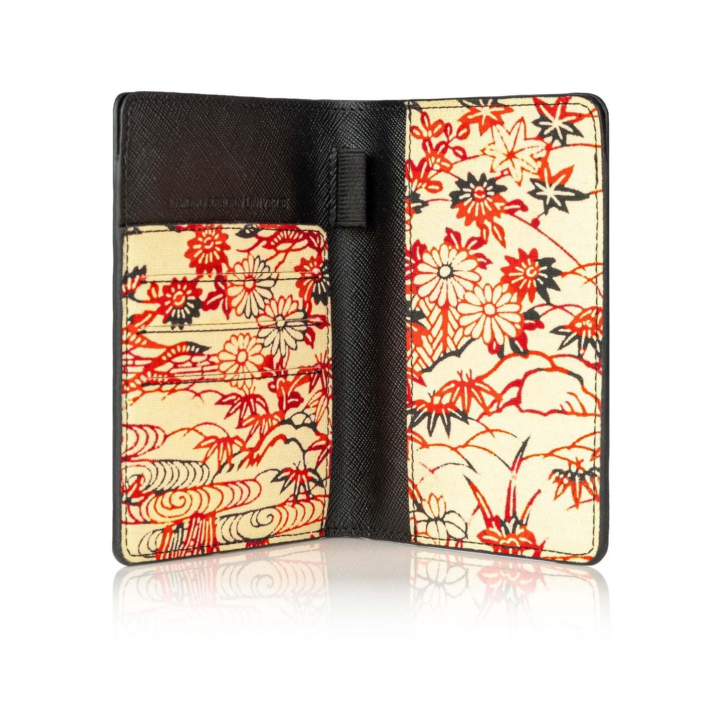 Kimono Passport Holder Black 009