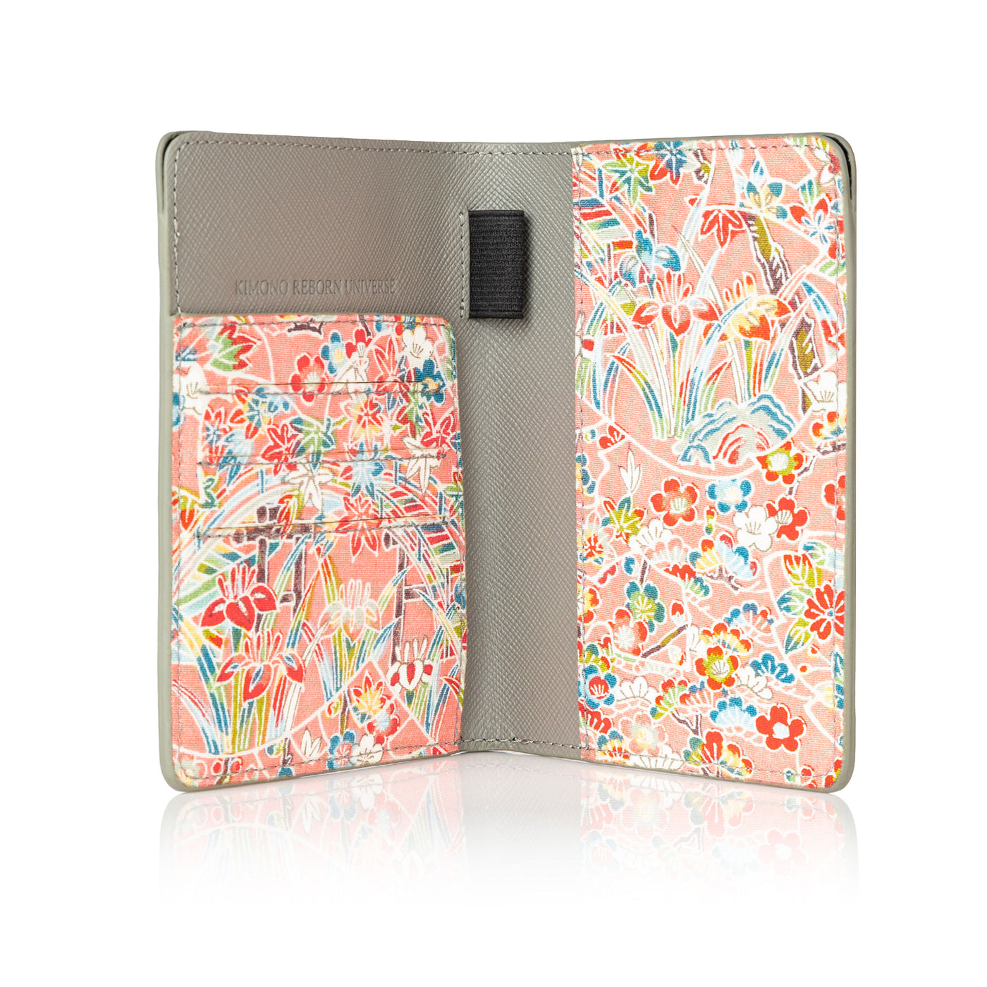 Kimono Passport Holder Gray 009