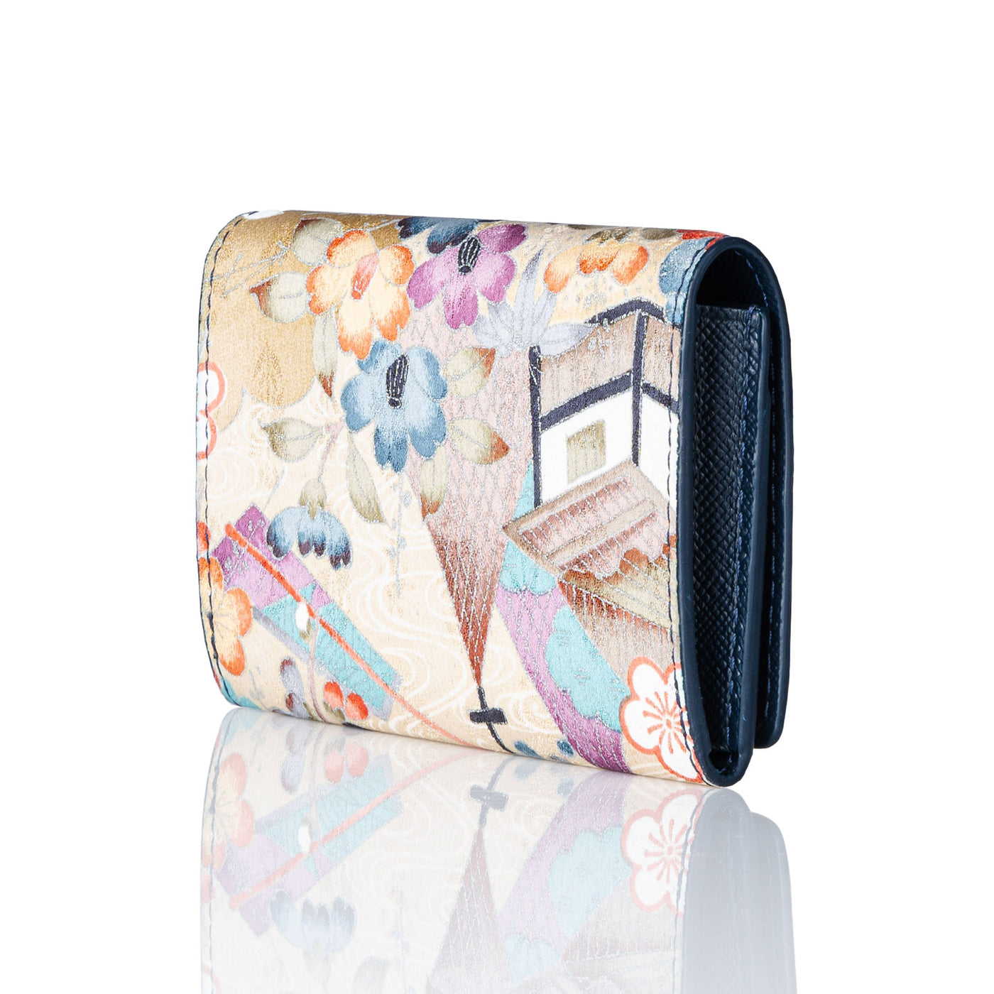 Kimono Card Case Navy 001