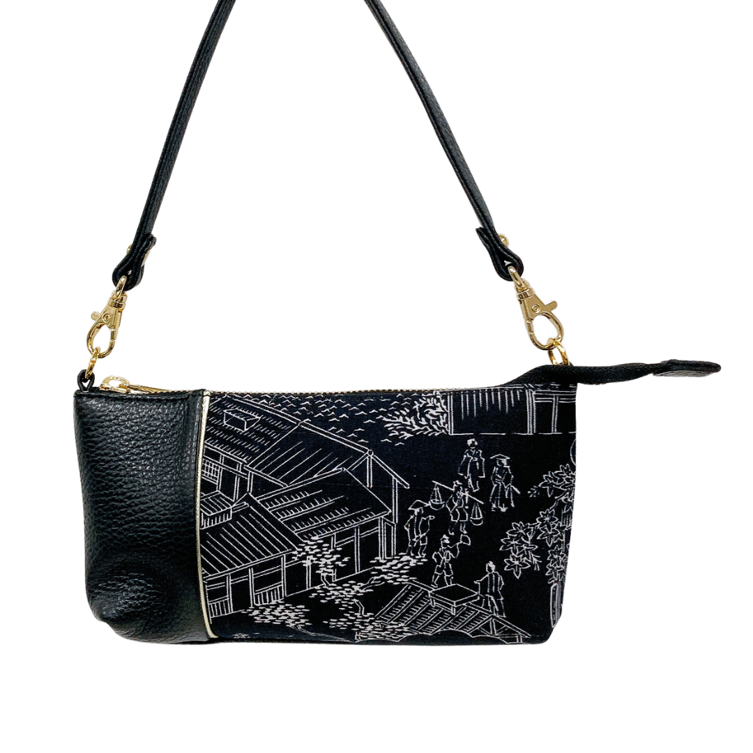 KIMONO PURSE Black T013