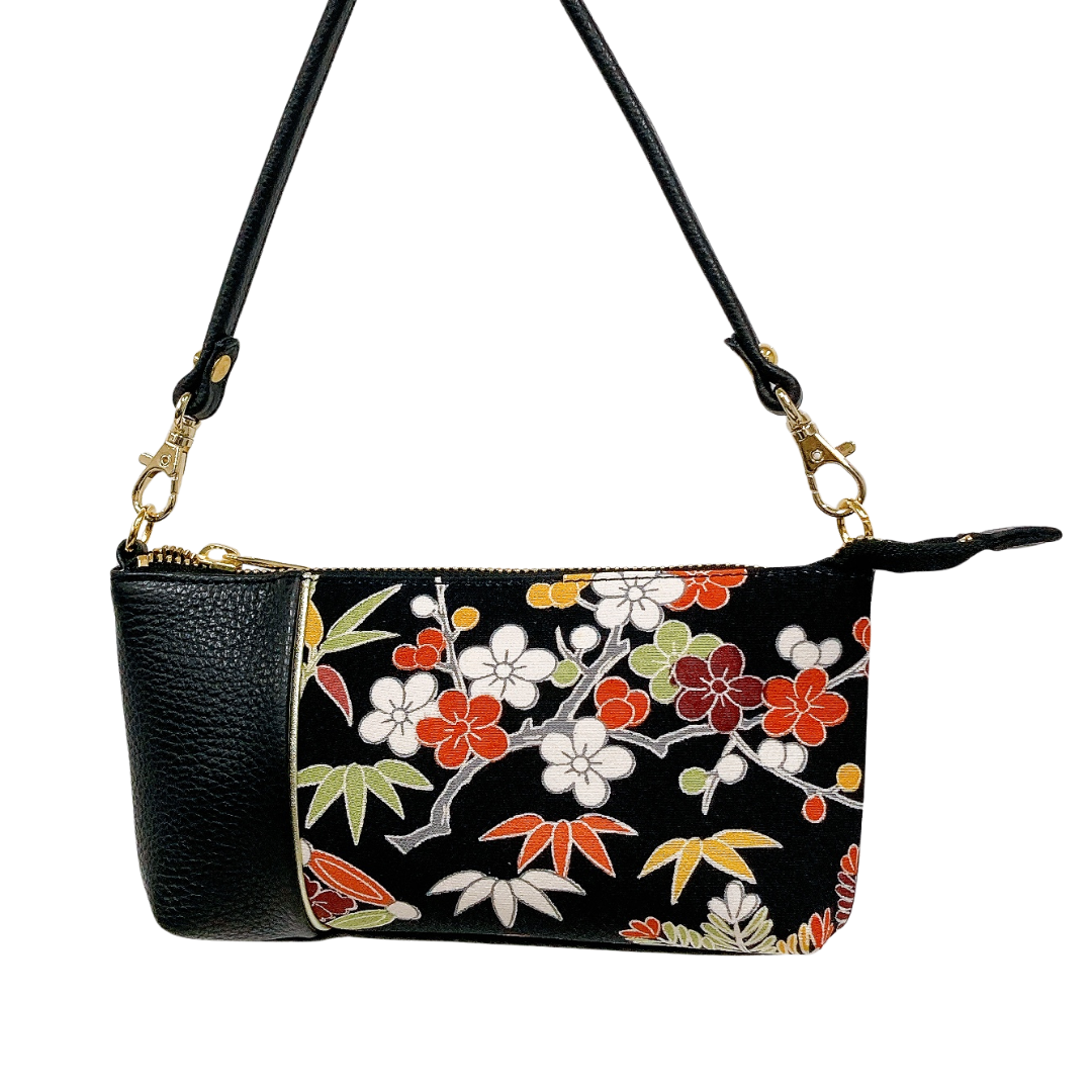 KIMONO PURSE Black T014